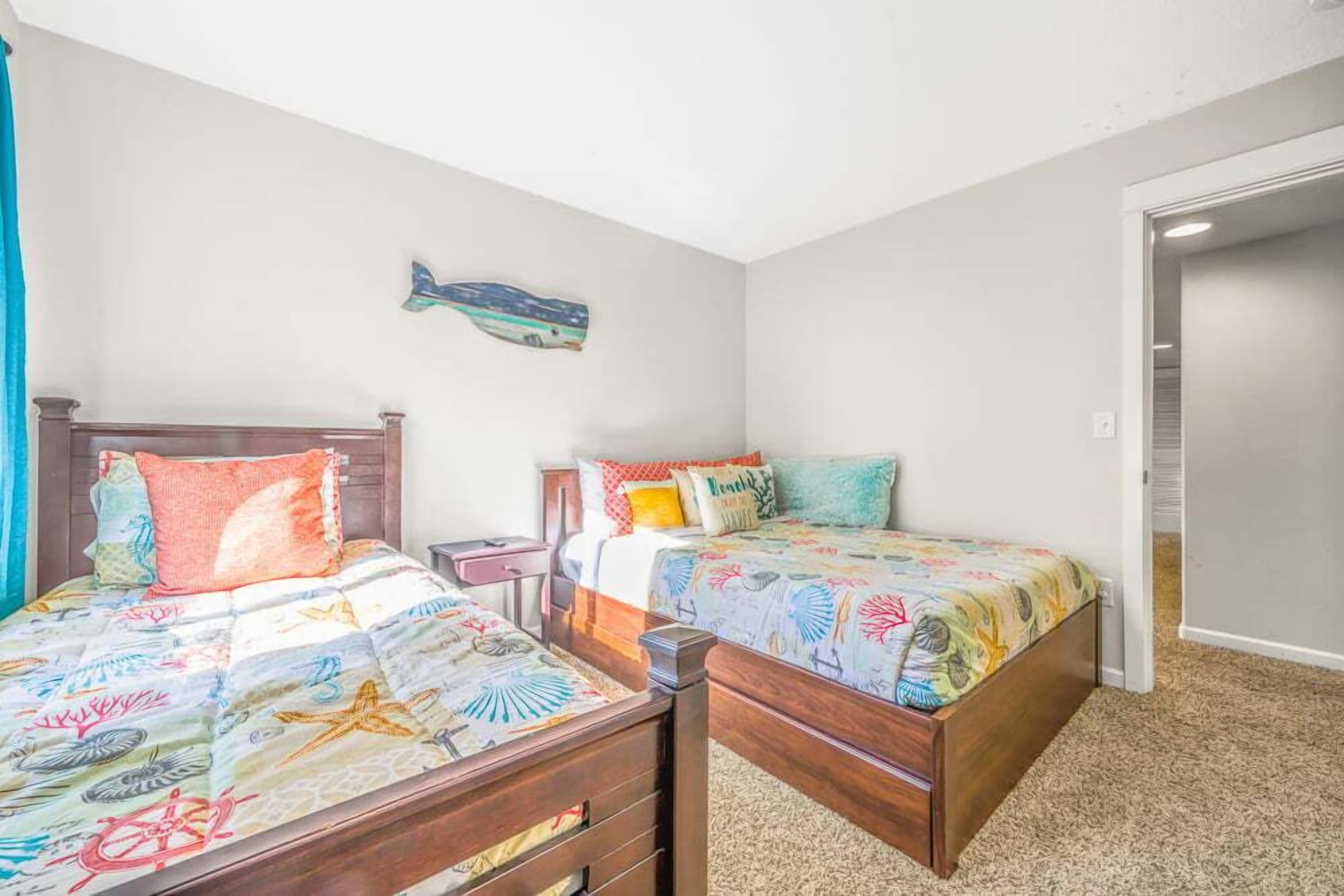 4 bedrooms, iron/ironing board, travel cot, WiFi