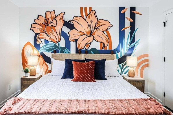 3 dormitorios, tabla de planchar con plancha, wifi gratis y ropa de cama