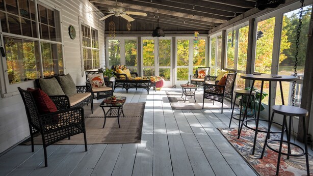 Terrace/patio - Admiral Peary Inn (Fryeburg)