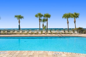 A heated pool
