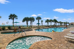A heated pool - Unit 1606: 16th Floor (Panama City Beach)