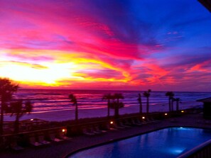 A heated pool