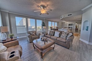 TV, DVD player, offices