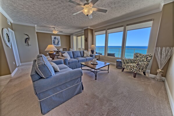 Smart TV, DVD player - Gulf Crest Escape: Cozy 2-Bedroom with Views! (Panama City Beach)