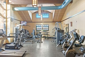 Fitness facility - Pocono Chalet Getaway | Pools, Hot Tub, Lakes (Coolbaugh Township)