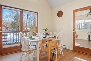 Dining - Pocono Chalet Getaway | Pools, Hot Tub, Lakes (Coolbaugh Township)