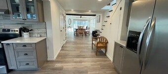 Lake Front Cottage with Fire Pit Terrace

