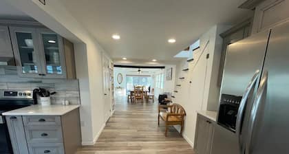 Lake Front Cottage with Fire Pit Terrace