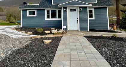 Lake Front Cottage with Fire Pit Terrace