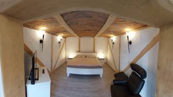 2 Schlafzimmer, Reisekinderbett, kostenloses WLAN, Bettwäsche