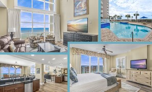 4 soverom, skrivebord, strykejern/-brett og reiseseng for barn