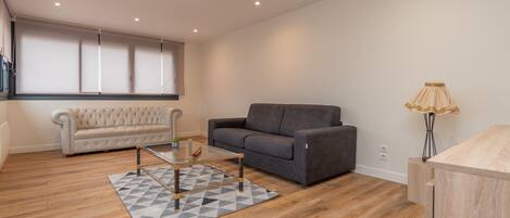 TV, DVD player, stereo