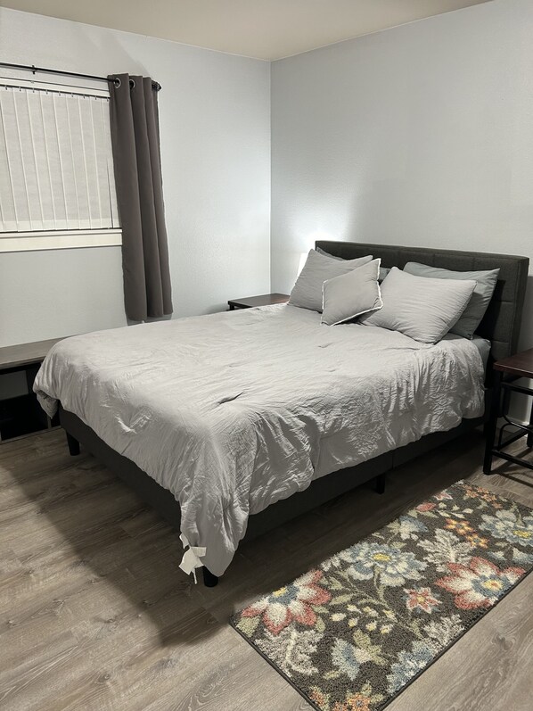 3 bedrooms, iron/ironing board, travel cot, WiFi