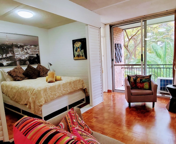 1 bedroom, iron/ironing board, travel crib, free WiFi