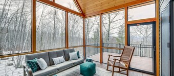 Mountain-View Home in Stoneham w/ Hot Yoga Studio!