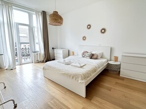 1 室のベッドルーム、WiFi、ベッドシーツ