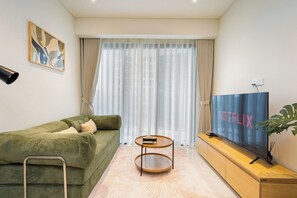 Deluxe Apartment, 1 Bedroom, Balcony, City View | View from room