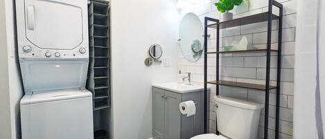 Towels, soap, toilet paper