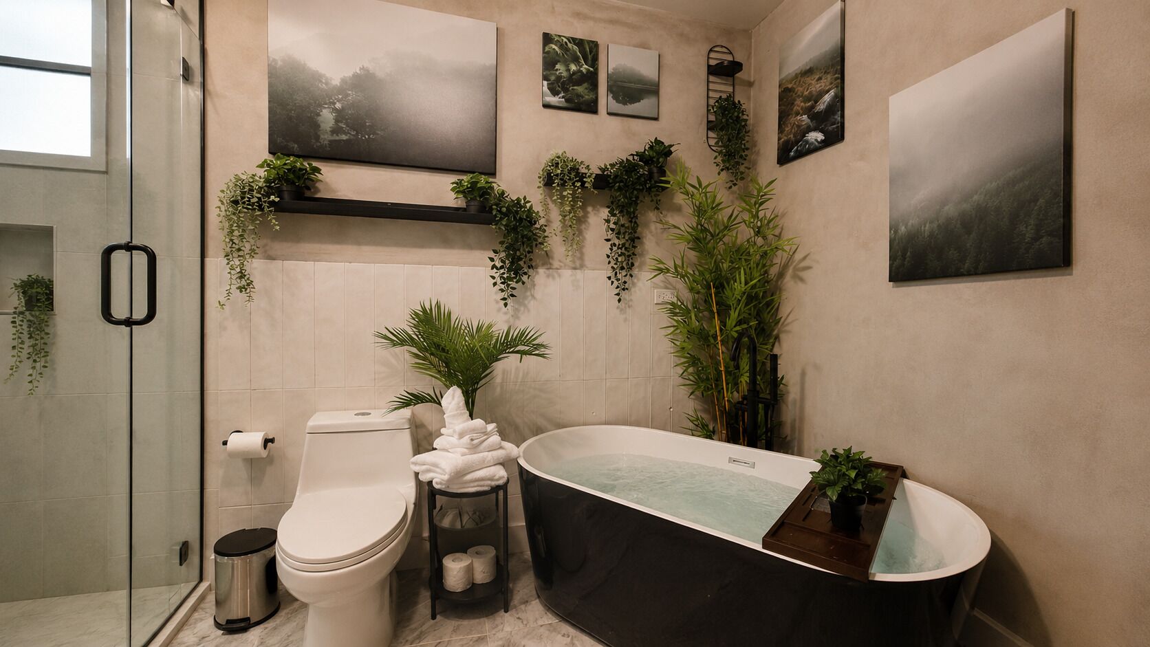 Habitación Deluxe | Baño | Regadera, secadora de cabello, toallas, jabón 