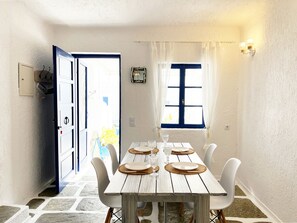 Family Duplex, Partial Ocean View | Living area - Sandy Side Mykonos by Angels Group (Mykonos)