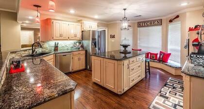 Spacious 7-bedroom, 15-acre estate with private 2-boat and fishing dock!