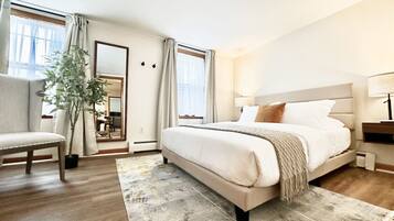 1 slaapkamer, een bureau, gratis wifi, beddengoed