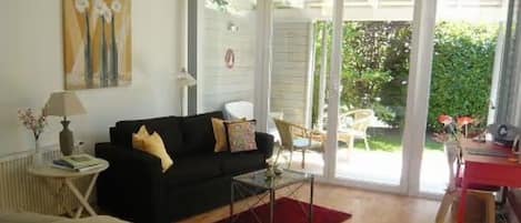 TV, DVD player, stereo