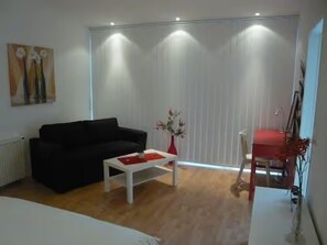 TV, DVD player, stereo