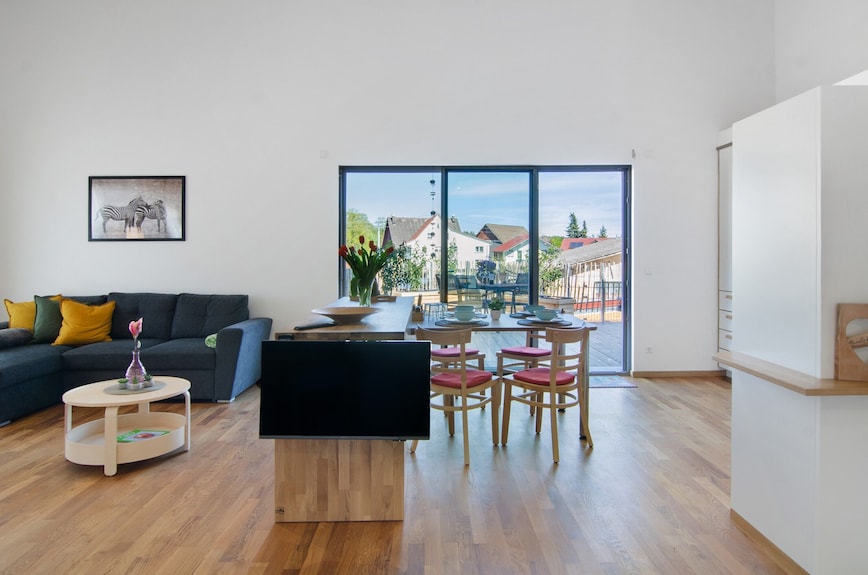 Deluxe Ferienwohnung 'Ahorn' Mit Gemeinschaftsterrasse, Balkon Und Wlan - Ostrach