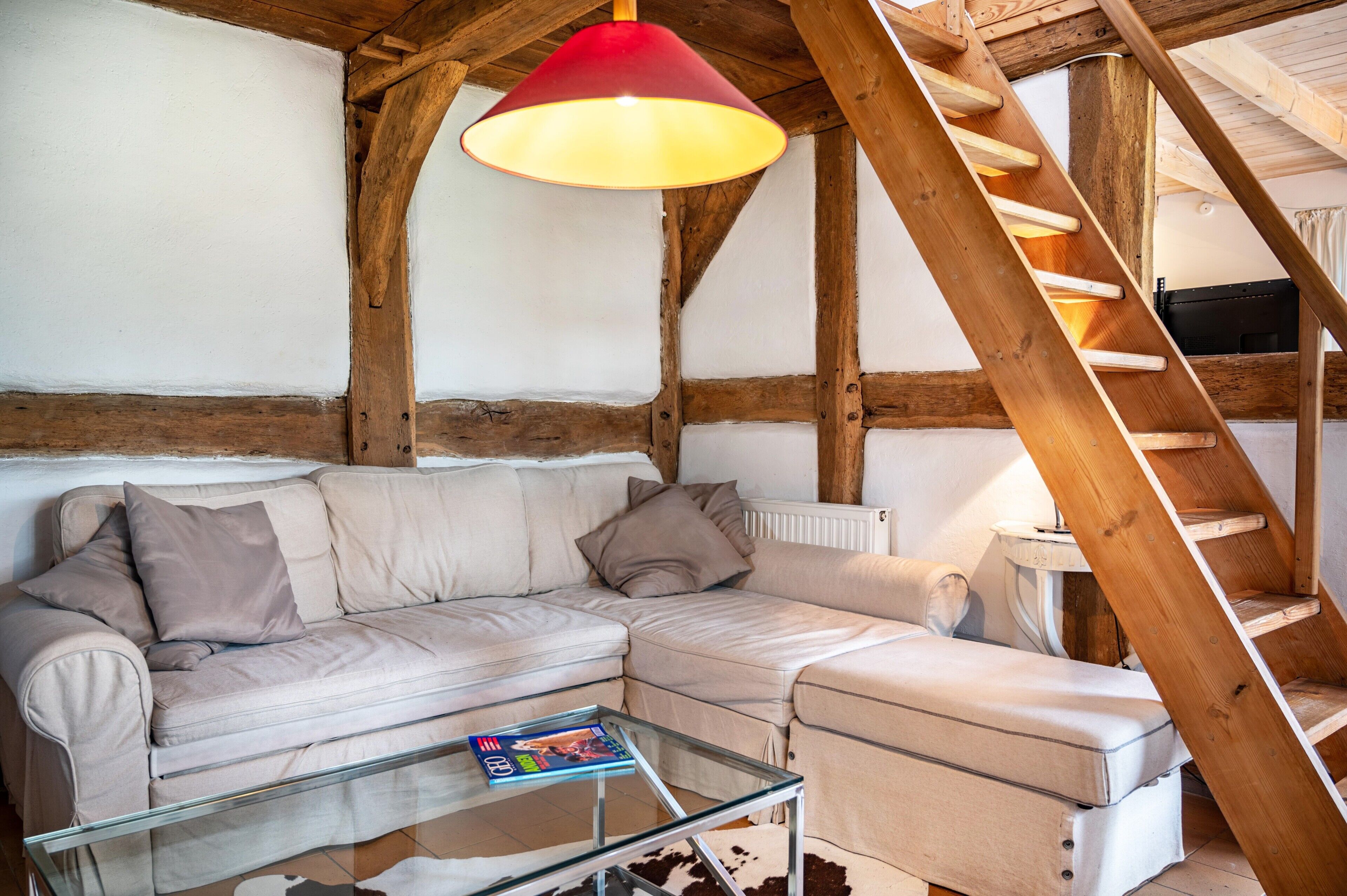 Fernseher, Kamin, DVD-Player, Tischtennisplatte