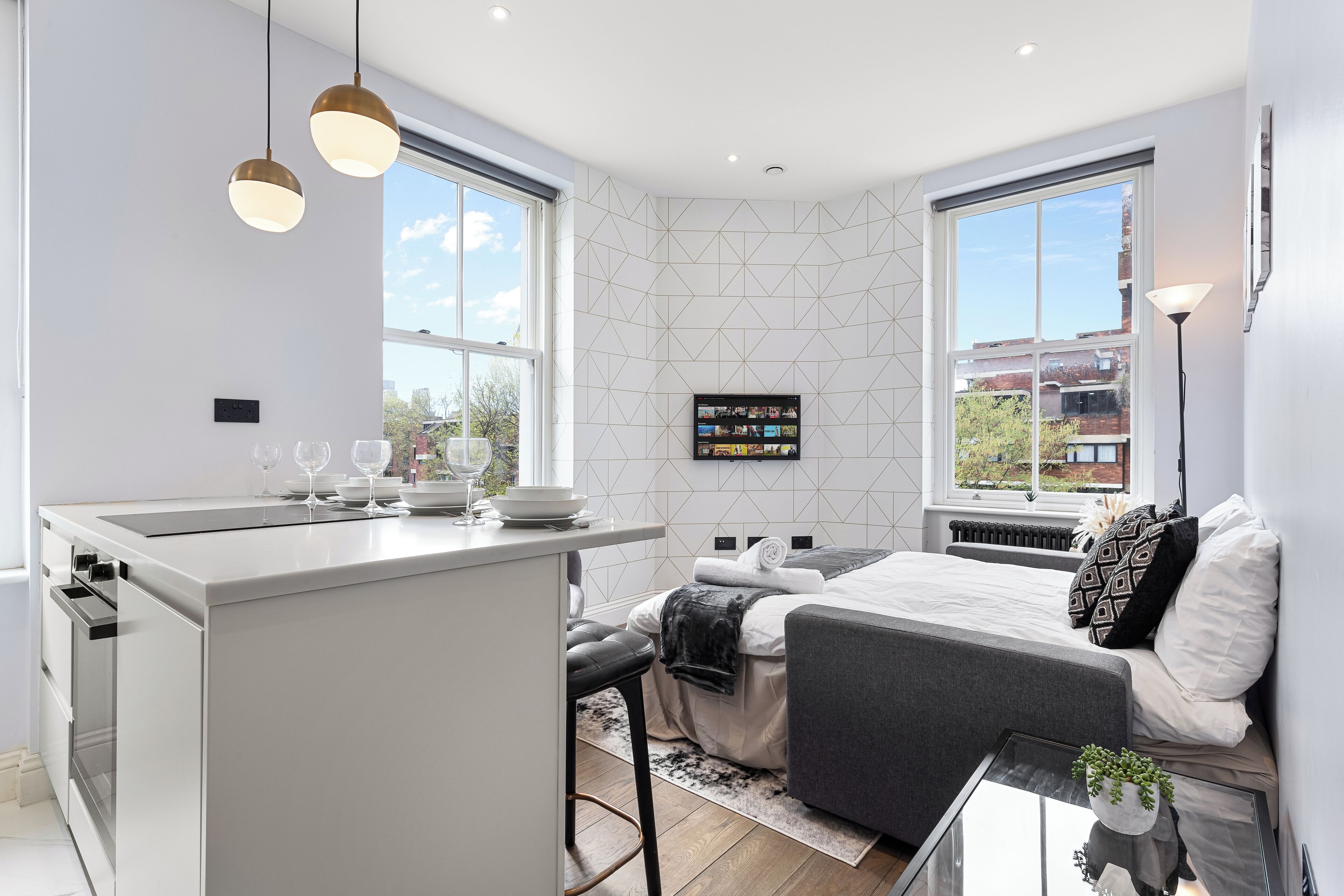 1 soverom, strykejern/-brett, reiseseng for barn og wi-fi (inkludert)