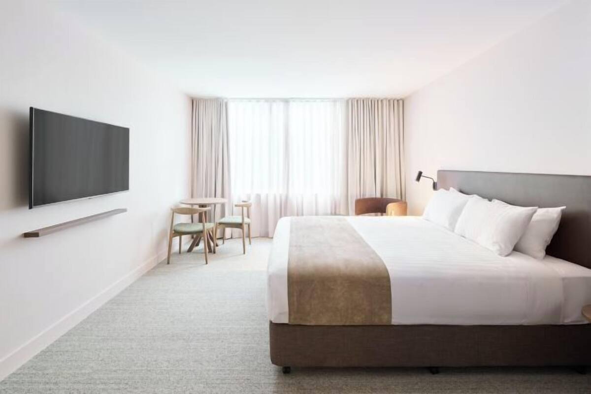 Premium bedding, blackout drapes, iron/ironing board, WiFi (free)