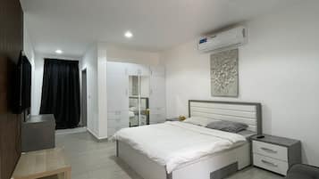 Studio Deluks | 1 kamar tidur dan Wi-Fi gratis
