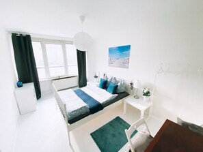 1 室のベッドルーム、アイロン / アイロン台、WiFi、ベッドシーツ