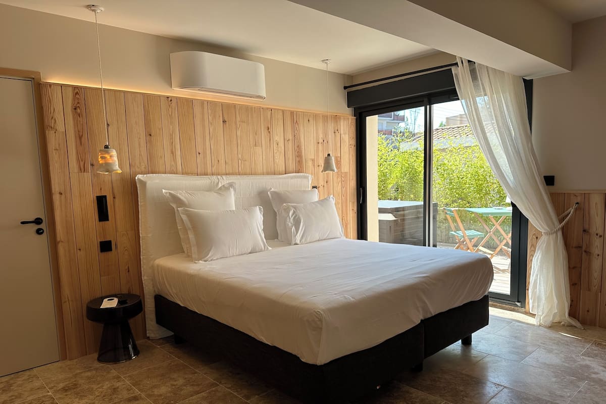 1 habitación y ropa de cama de alta calidad