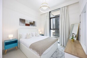 2 slaapkamers, een strijkplank/strijkijzer, wifi, beddengoed