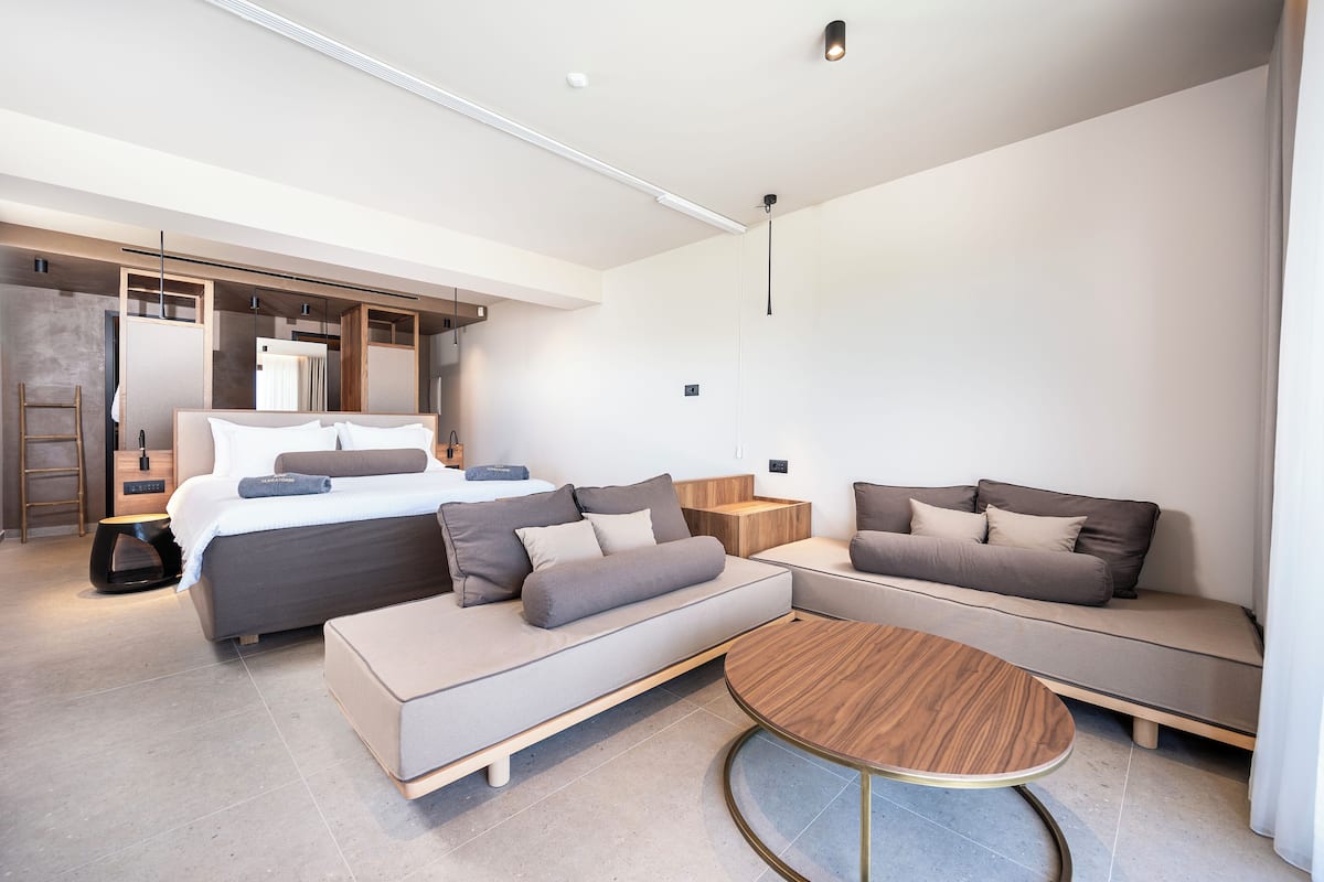 Suite Deluxe | 1 habitación, minibar y caja de seguridad en la habitación