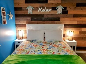 2 dormitorios, tabla de planchar con plancha, cuna de viaje y wifi