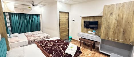 Familiestudio-suite | Premium-sengetøj, dundyner, senge med madrasser af memory foam