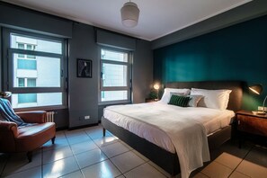 1 slaapkamer, een strijkplank/strijkijzer, wifi, beddengoed