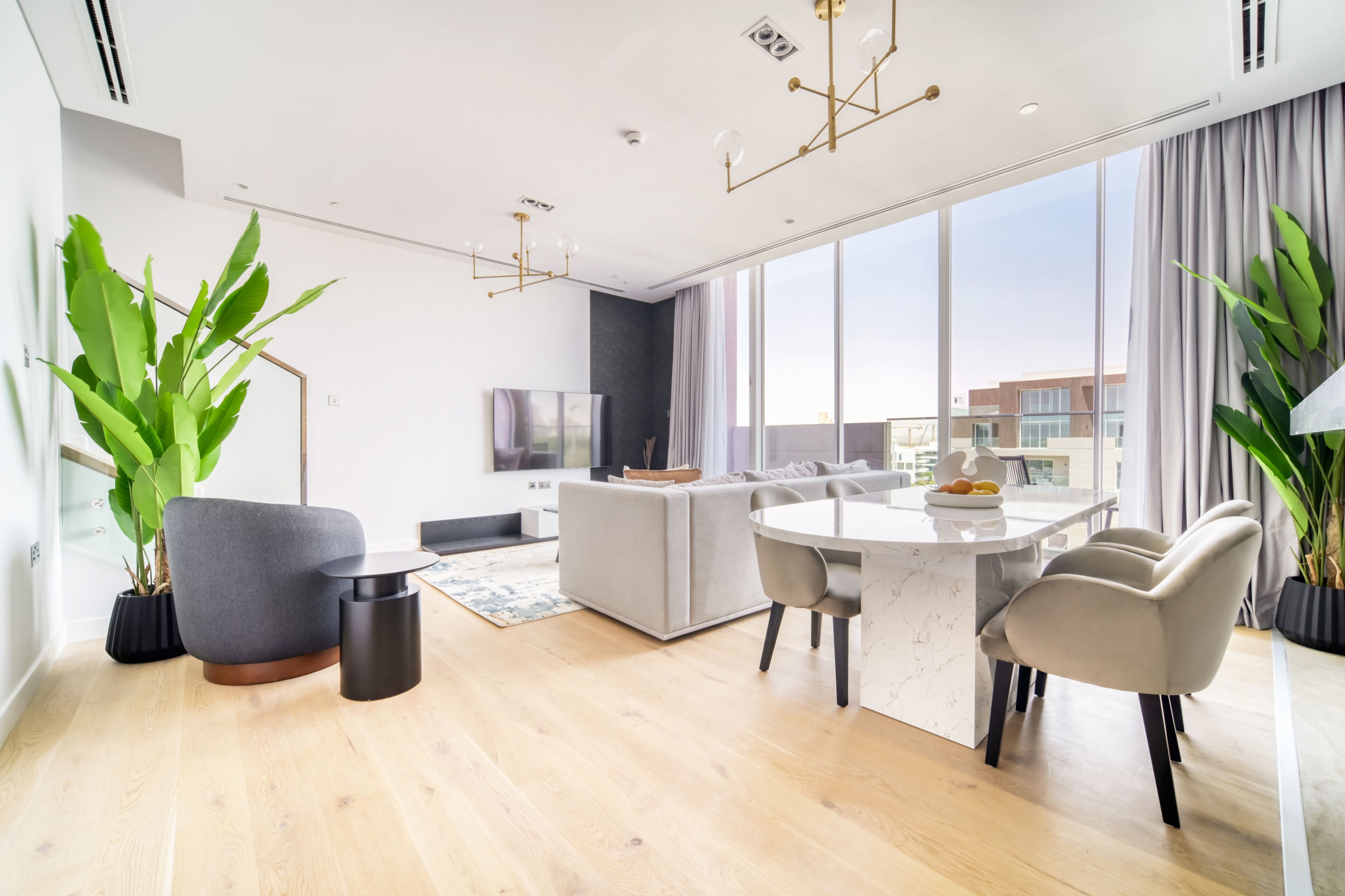 Appartement Duplex Luxe, 2 chambres | Coin séjour | TV connectée