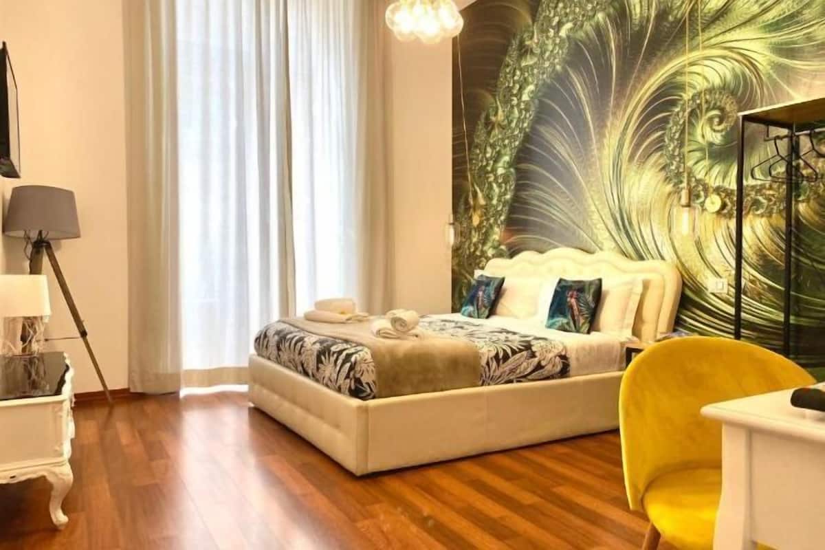 1 slaapkamer, hypoallergeen beddengoed, donzen dekbedden, een minibar