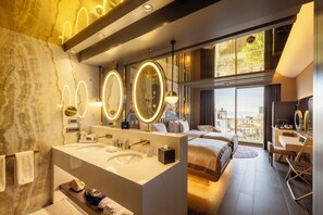 Deluxe Room, 2 Single Beds, Partial Sea View | Bathroom - Merit Starlit Hotel Casino & SPA (Budva)