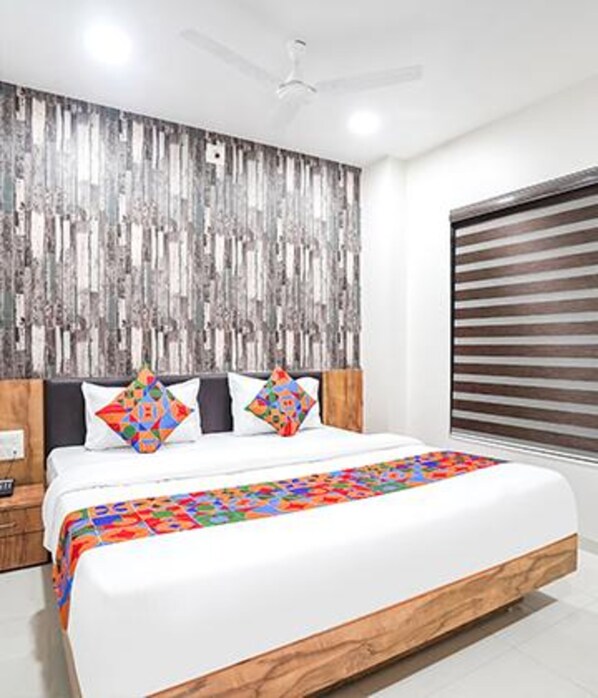 Sengetøy i egyptisk bomull, sengetøy av topp kvalitet og safe på rommet