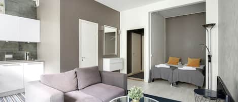 Căn hộ cơ bản, quang cảnh thành phố | Bàn ủi/dụng cụ ủi quần áo, nôi/giường cho trẻ sơ sinh (phụ phí)