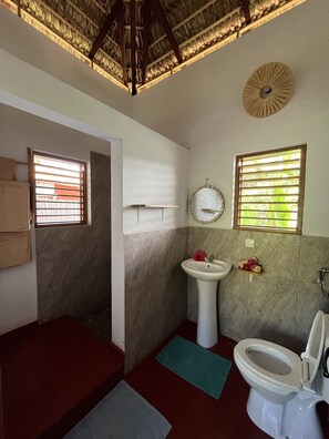 Towels, soap, toilet paper