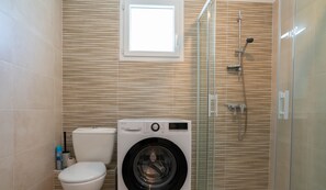 Shower, hair dryer