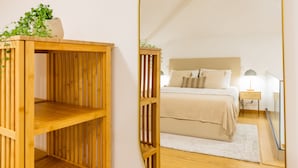 公寓 | 1 多间卧室、办公桌、熨斗/熨衣板、免费 WiFi