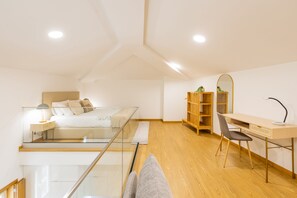 Leilighet | 1 soverom, individuelt dekorert, individuelt innredet og skrivebord