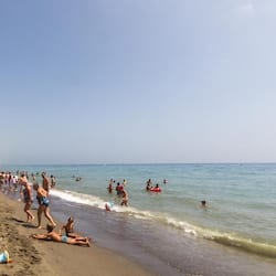 On the beach